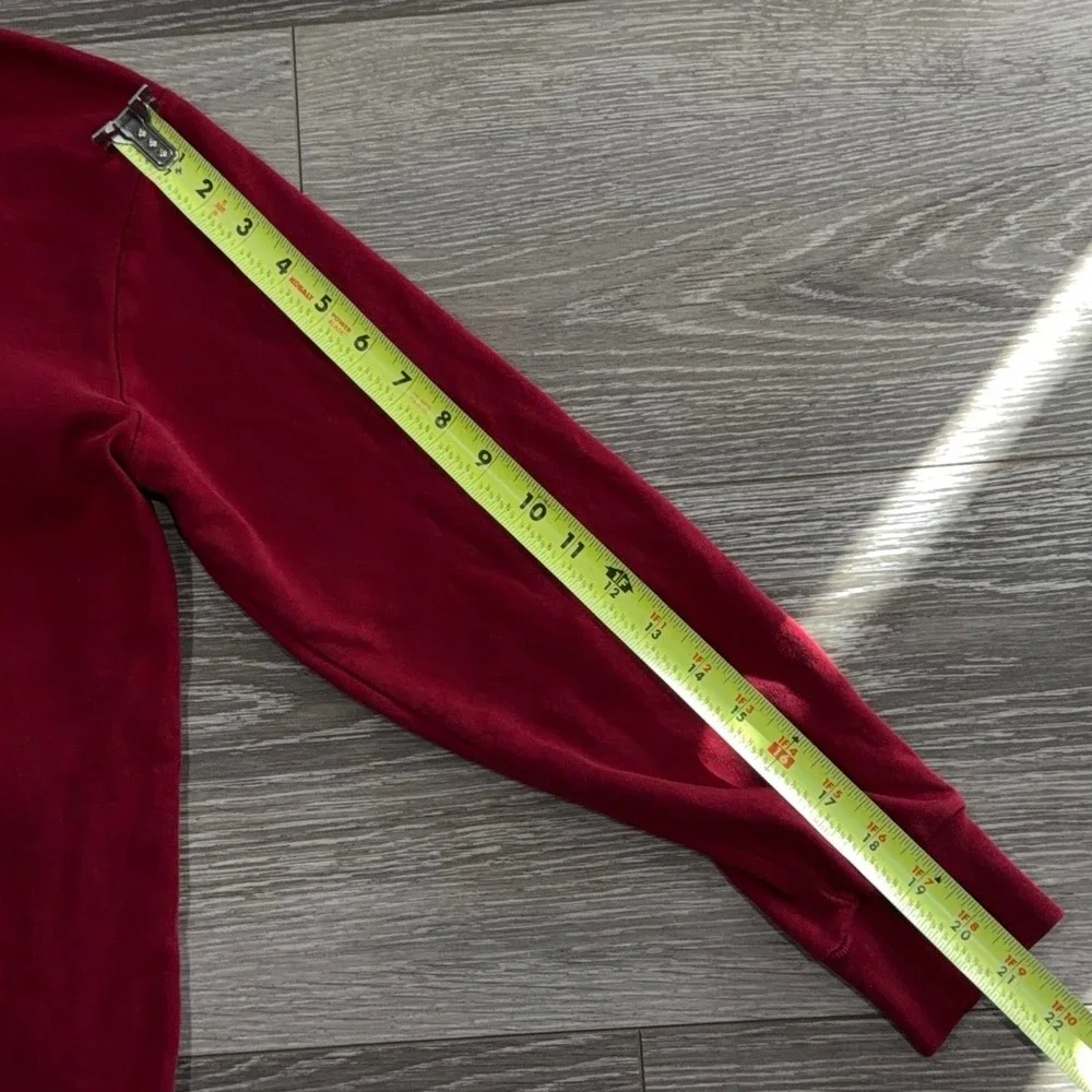 Polo Ralph Lauren Men's Long Sleeve Red Custom Fit Polo Shirt‎ Size Medium